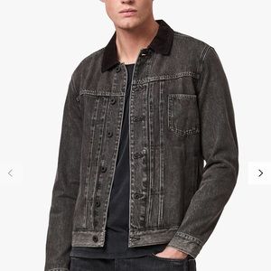 All Saints Denim Jacket in Washed Black